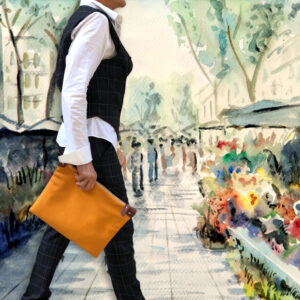 Bolso unisex - en 5 colores de algodón resinado