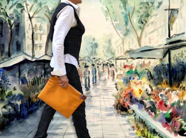 Bolso unisex - en 5 colores de algodón resinado