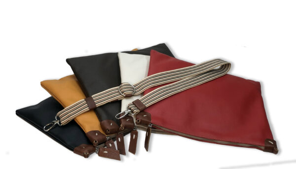 Bolso unisex - en 5 colores de algodón resinado - Imagen 2