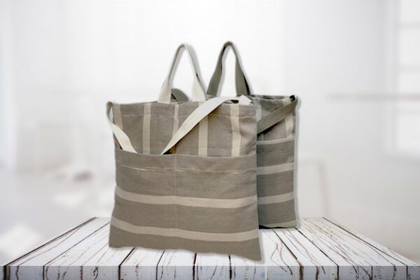 Bolsa a rayas - Dos bolsillos - Imagen 5