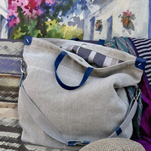 Bolsa de lino dos bolsillos