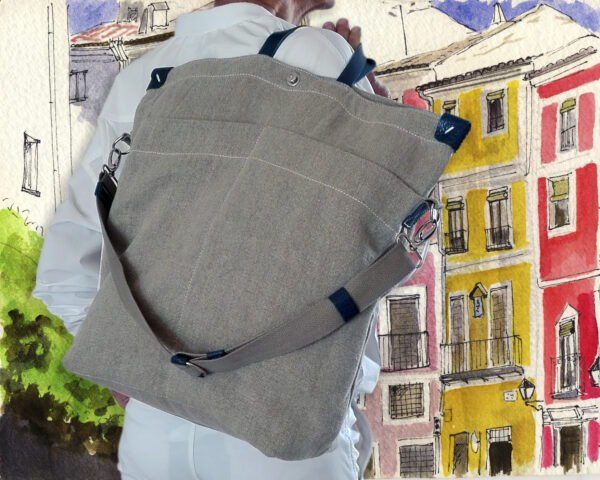 Bolsa de lino dos bolsillos - Imagen 4
