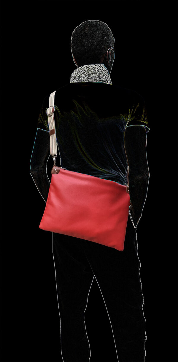 Bolso unisex - en 5 colores de algodón resinado - Imagen 6